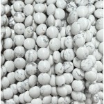 No_1566_Natural White Turquoise Coin Beads_8mm_(Sold Per Strand)