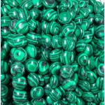 No_1576_Synthetic Malachite Coin Beads_8mm_(Sold Per Strand)