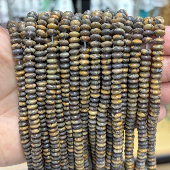 No_1710_Natural Candy Jasper Saucer Beads_6*3mm_(Sold Per Strand)