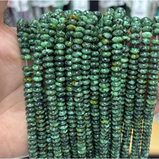 No_1711_Enhanced African Turquoise Saucer Beads_6*3mm_(Sold Per Strand)