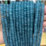 No_1738_Enhanced Ink Blue Chalcedony Saucer Beads_6*3mm_(Sold Per Strand)