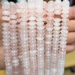 No_1783_Natural Rose Quartzflying Saucer Bead_10*5mm_(Sold Per Strand)