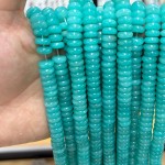 No_1802_Imitated Amazonite Chalcedony Spacer_10*4mm_(Sold Per Strand)