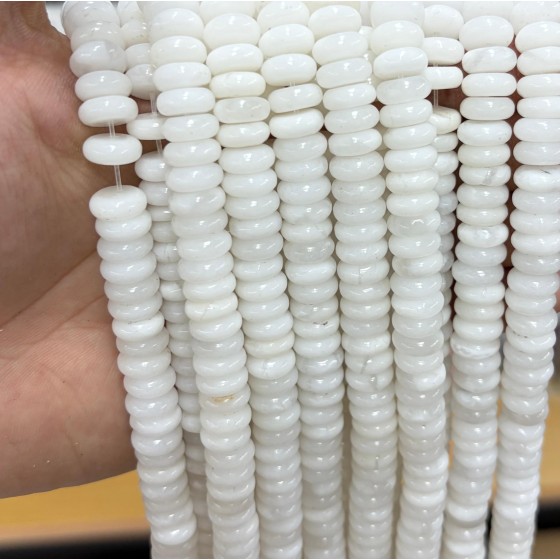 No_1804_Natural White Jade Spacer_10*4mm_(Sold Per Strand)