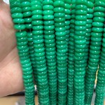 No_1806_Enhanced Dry Green Chalcedony Spacer_10*4mm_(Sold Per Strand)