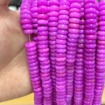No_1822_Enhanced Purple Jade Spacer_10*4mm_(Sold Per Strand)