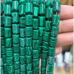 No_1835_Synthetic Malachite Round Cylinder_8*12mm_(Sold Per Strand)