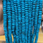 No_1862_Synthetic Blue Turquoise Flying Saucer Beads_8*4mm_(Sold Per Strand)