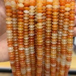 No_1870_Natural Red Aventurine Flying Saucer Beads_8*4mm_(Sold Per Strand)