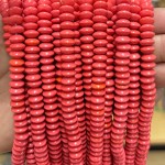 No_1887_Synthetic Red Jasper Flying Saucer Bead_8*4mm_(Sold Per Strand)