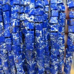 No_1946_Synthetic Dark Blue Imperial Jasper Block Beads_6mm_(Sold Per Strand)