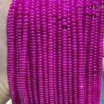 No_1976_Enhanced Rose Red Chalcedony Rondelle Beads_4*2mm_(Sold Per Strand)