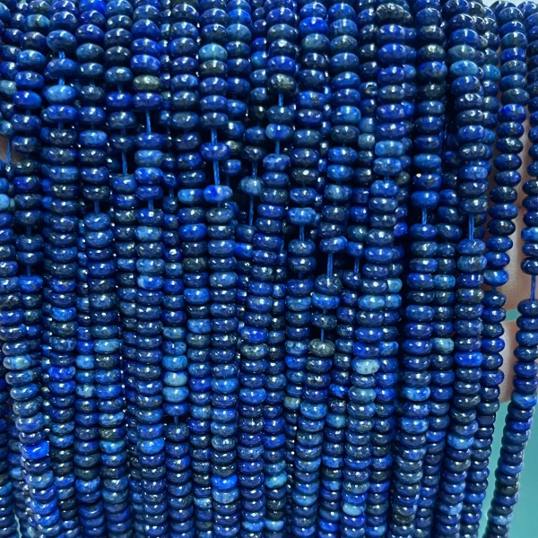 No_1991_Enhanced Lapis Lazuli Rondelle Beads_4*2mm_(Sold Per Strand)