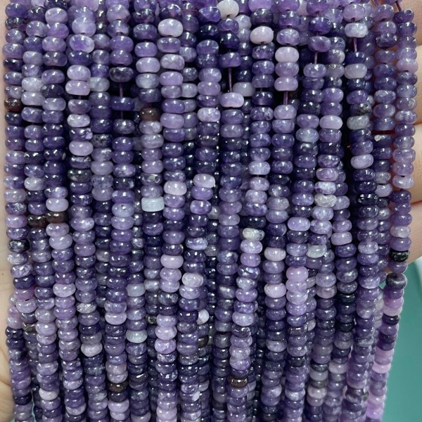 No_1992_Natural Chinese Purple Amethyst Rondelle Beads_4*2mm_(Sold Per Strand)