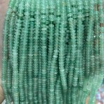No_1993_Natural Green Aventurine Rondelle Beads_4*2mm_(Sold Per Strand)