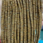 No_1997_Natural Yellow Picture Jasper Rondelle Beads_4*2mm_(Sold Per Strand)