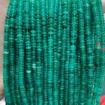 No_2011_Enhanced Dark Green Chalcedony Rondelle Beads_4*2mm_(Sold Per Strand)
