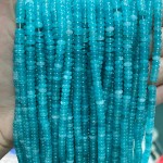 No_2013_Enhanced Lake Blue Chalcedony Rondelle Beads_4*2mm_(Sold Per Strand)