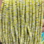 No_2029_Natural Yellow Serpentine Rondelle Beads_4*2mm_(Sold Per Strand)