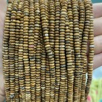 No_2032_Natural Picture Jasper Rondelle Beads_4*2mm_(Sold Per Strand)