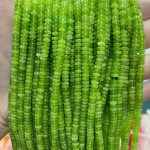 No_2041_Enhanced Grass Green Chalcedony Rondelle Beads_4*2mm_(Sold Per Strand)