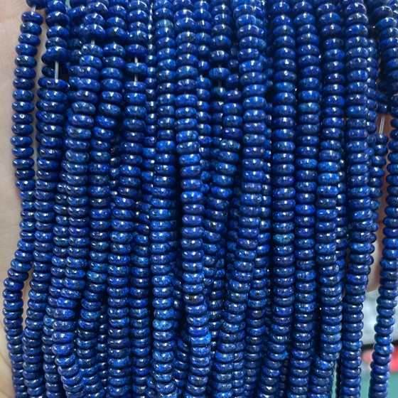 No_2060_Imitated Lapis Lazuli Rondelle Beads_4*2mm_(Sold Per Strand)