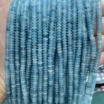 No_2061_Enhanced Ink Blue Chalcedony Rondelle Beads_4*2mm_(Sold Per Strand)