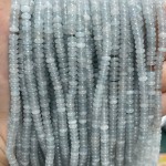 No_2065_Enhanced Gray Blue Chalcedony Rondelle Beads_4*2mm_(Sold Per Strand)