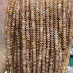 No_2071_Natural Golden Strawberry Quartz Rondelle Beads_4*2mm_(Sold Per Strand)