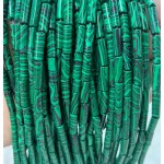 No_2100_Synthetic Malachite Round Tube_4*13mm_(Sold Per Strand)