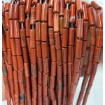 No_2200_Natural Red Jasper Round Tube_4*13mm_(Sold Per Strand)