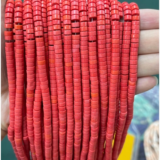 No_2245_Synthetic Red Jasper Disc (heishi) Spacer Beads_4*2mm_(Sold Per Strand)
