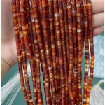 No_2260_Natural Red Agate Disc (heishi) Spacer Beads_4*2mm_(Sold Per Strand)