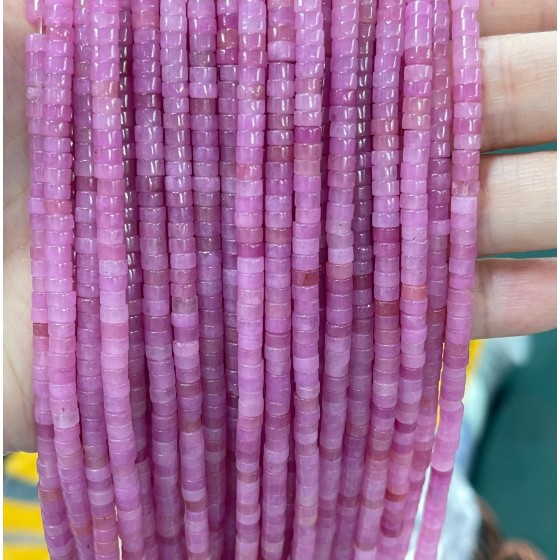 No_2264_Enhanced Light Purple Chalcedony Disc (heishi) Spacer Beads_4*2mm_(Sold Per Strand)