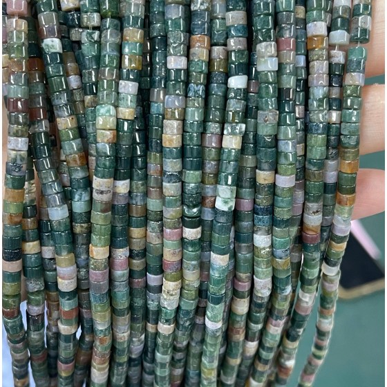 No_2288_Natural Indian Agate Disc (heishi) Spacer Beads_4*2mm_(Sold Per Strand)