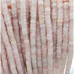 No_2315_Natural Rose Quartzdisc (heishi) Spacer Beads_6*3mm_(Sold Per Strand)