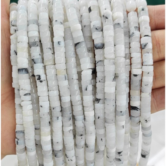 No_2338_Natural Cream White Xiuyu Disc (heishi) Spacer Beads_6*3mm_(Sold Per Strand)
