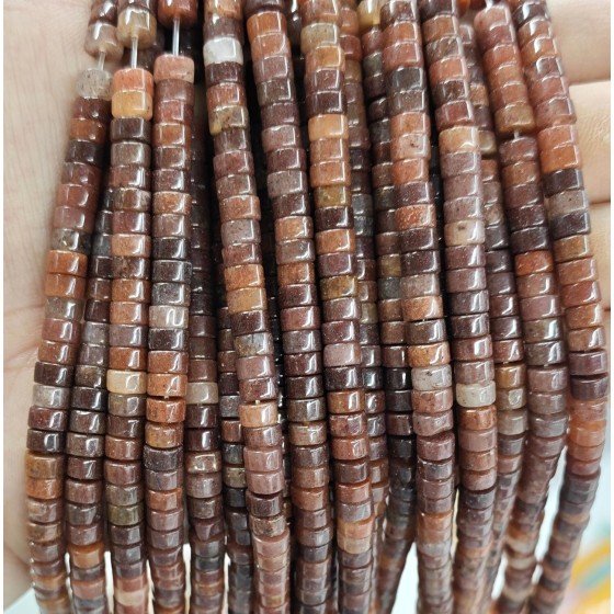 No_2345_Natural Purple Aventurine Disc (heishi) Spacer Beads_6*3mm_(Sold Per Strand)