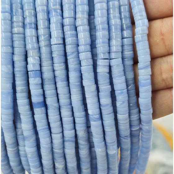 No_2353_Synthetic Purple Agate Disc (heishi) Spacer Beads_6*3mm_(Sold Per Strand)