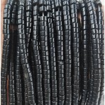 No_2355_Natural Black Agate Disc (heishi) Spacer Beads_6*3mm_(Sold Per Strand)