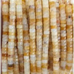 No_2362_Yellow Jade Disc (heishi) Spacer Beads_6*3mm_(Sold Per Strand)