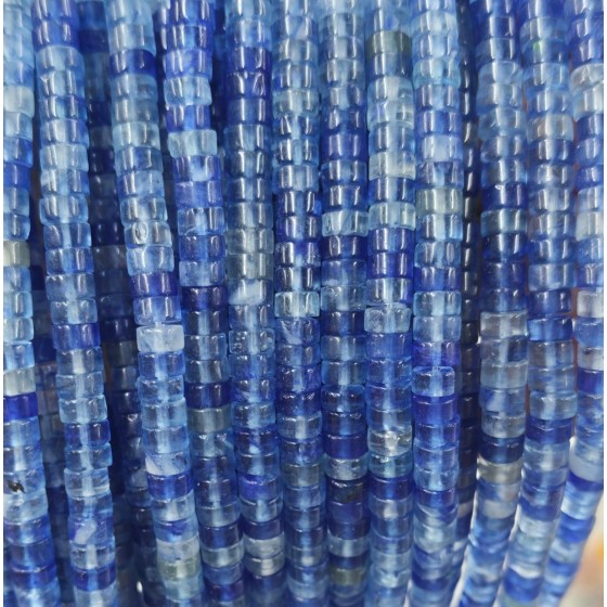 No_2369_Synthetic Watermelon Blue Crystal Disc (heishi) Spacer Beads_6*3mm_(Sold Per Strand)