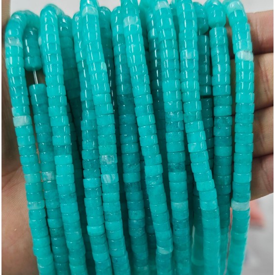 No_2374_Imitated Amazonite Chalcedony Disc (heishi) Spacer Beads_6*3mm_(Sold Per Strand)