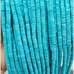 No_2391_Enhanced Blue Turquoise Disc (heishi) Spacer Beads_6*3mm_(Sold Per Strand)