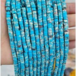 No_2407_Synthetic Blue Imperial Jasper Disc (heishi) Spacer Beads_6*3mm_(Sold Per Strand)
