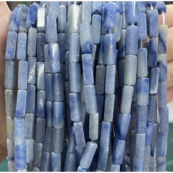 No_2421_Natural Blue Aventurine Rectangle Beads_4*13mm_(Sold Per Strand)