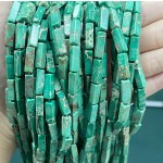 No_2447_Enhanced Green Imperial Jasper Rectangle_4*13mm_(Sold Per Strand)