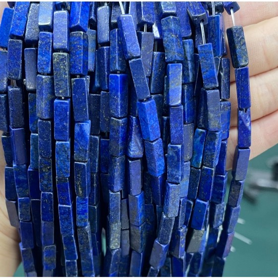 No_2455_Enhanced Lapis Lazuli Rectangle_4*13mm_(Sold Per Strand)