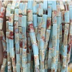 No_2469_Synthetic Shoushan Stone Rectangle_4*13mm_(Sold Per Strand)