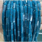 No_2472_Enhanced Ink Blue Chalcedony Rectangle Beads_4*13mm_(Sold Per Strand)